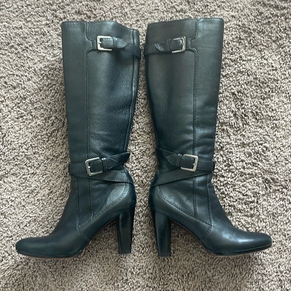 cole haan nike air black boots